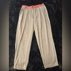Under Armour Gray and Coral Waistband Pants